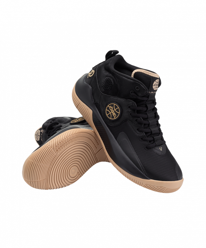Кроссовки баскетбольные Launch MID, Black/gold, размер 45, JÖGEL ЦБ-00003479