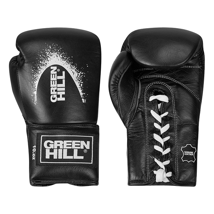 Боксерские перчатки SUPREME черные Green Hill BGS-2111 10oz