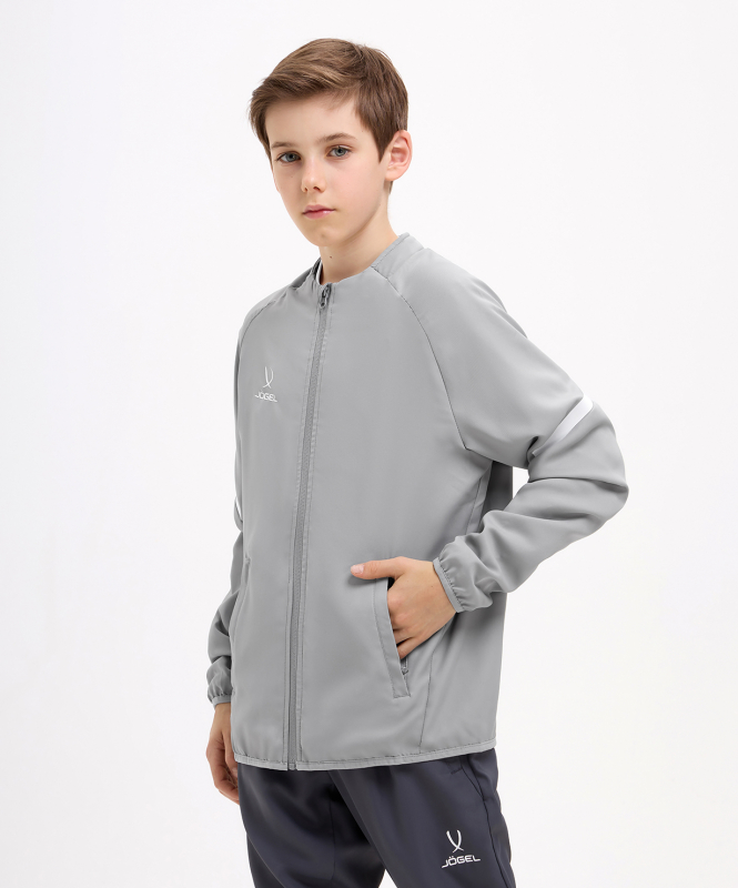 Куртка спортивная CAMP 2 Lined Jacket, серый, детский, размер YM, Jögel ЦБ-00005422