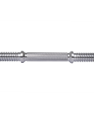 Гриф гантельный BB-107 40 см, d=25 мм, металлический, хромированный, Starfit