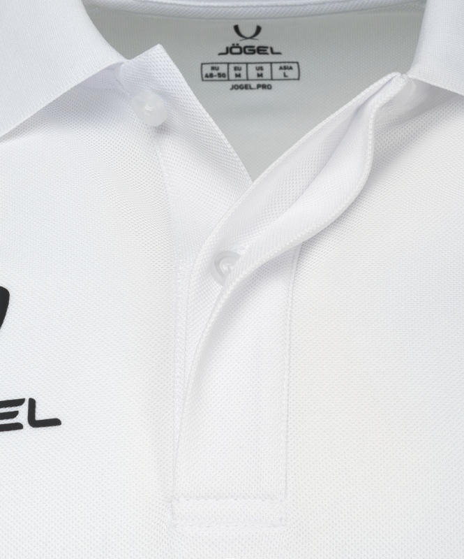 Поло JOGEL CAMP 2 Poly Polo, белый, детский, размер YXS ЦБ-00005716