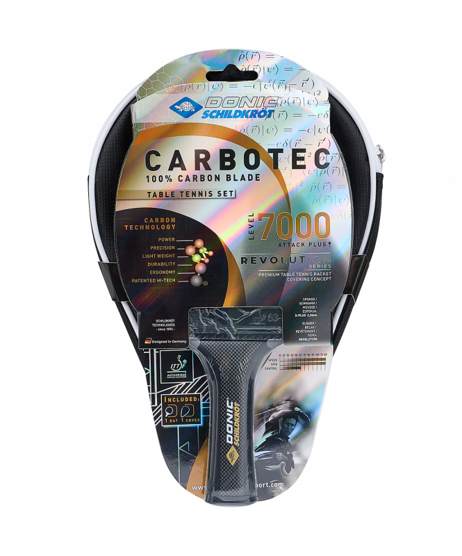 Ракетка для настольного тенниса Donic-Schildkrot CarboTec 7000 ЦБ-00008307