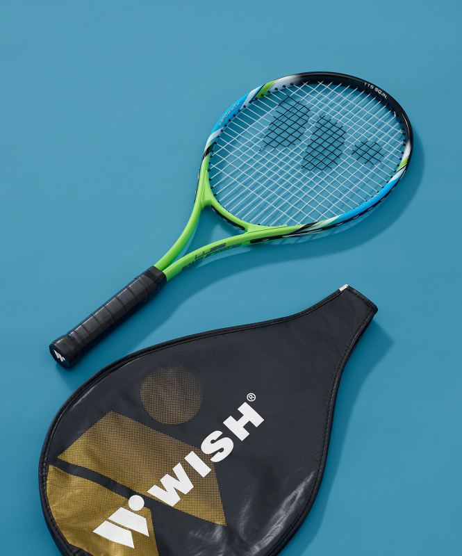 Ракетка для большого тенниса WISH AlumTec 2577 27", зеленый ЦБ-00008281