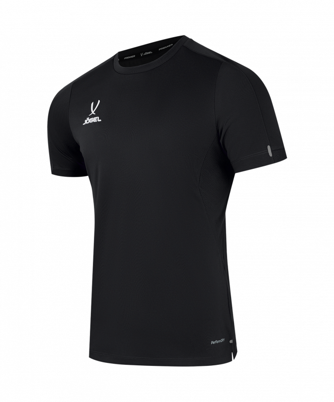 Футболка тренировочная JÖGEL PREMIER PerFormDRY Training Poly Tee, черный, размер XS ЦБ-00004867