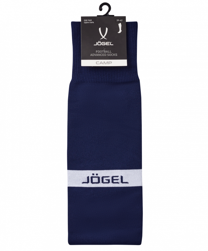 Гетры футбольные CAMP ADVANCED SOCKS, темно-синий/белый, размер 39-42, Jögel УТ-00021446