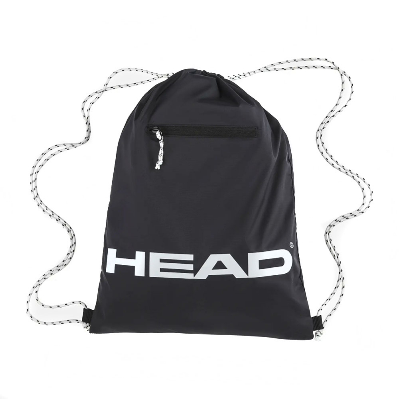 Мешок для обуви HEAD Tour Gym Bag, 260714-BKWH, 33 × 45 см, черно-белый