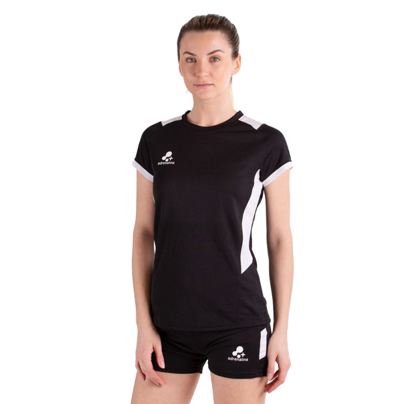 Форма волейб. жен. +ADRENALINA Clas 1304-046-2XL, размер 2XL, 100% полиэстер, черно-белый