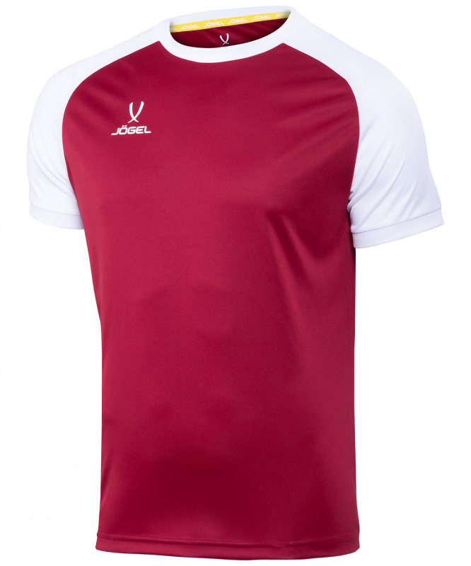 Футболка игровая CAMP Reglan Jersey, гранатовый/белый, детский, размер YXS, Jögel УТ-00016202