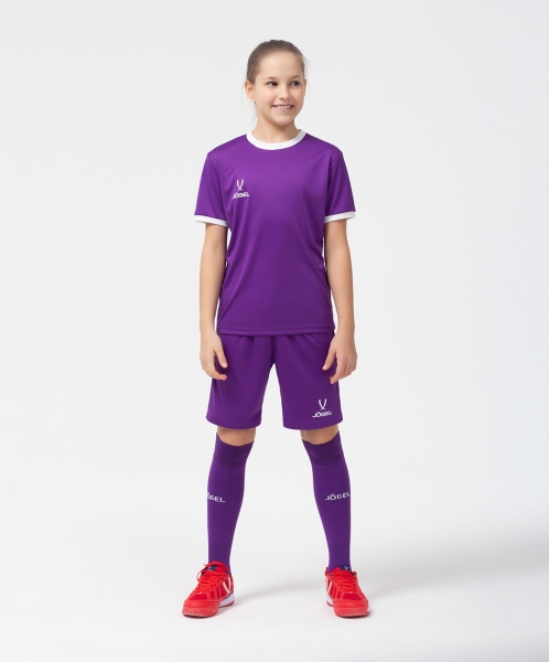 Футболка футбольная CAMP Origin, фиолетовый/белый, детский, Jögel