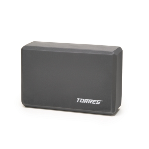 Блок для йоги TORRES, YL8005GR, размер 8x15x23 см, материал ЭВА+ПУ, серый