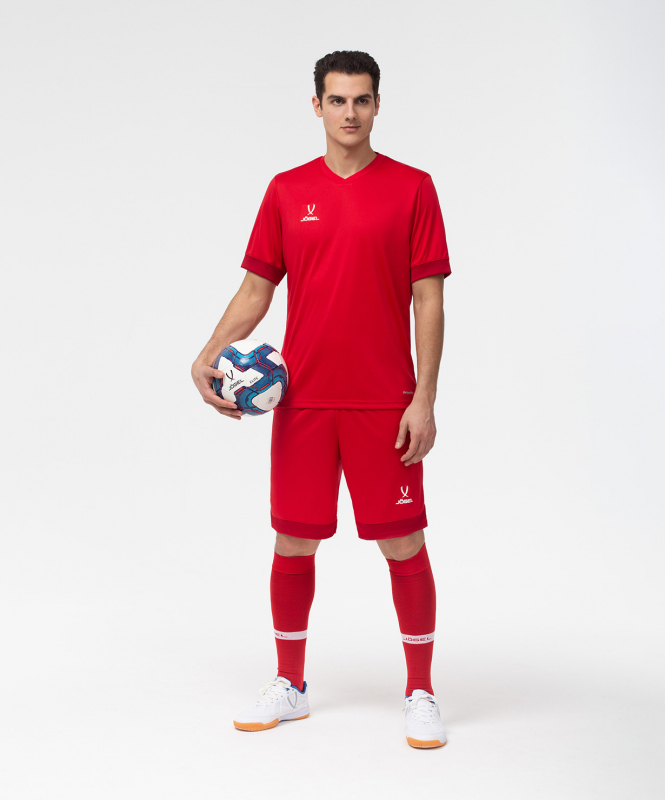 Футболка игровая DIVISION PerFormDRY Union Jersey, красный/ темно-красный/белый, Jögel УТ-00019006