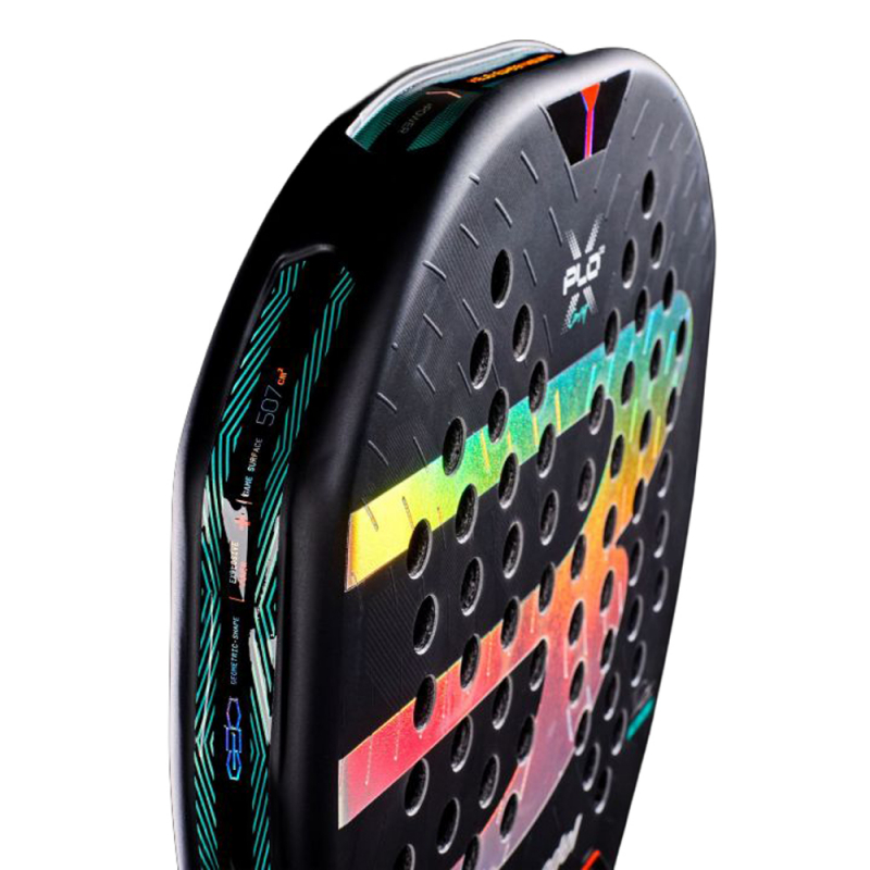 Ракетка для падела BULLPADEL Xplo Comfortl 27, 497245, для продв.игр., стекловолокно, карбон, черн