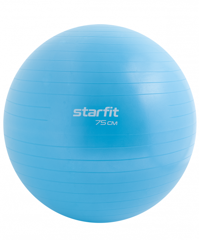 Фитбол GB-108 антивзрыв, 1200 гр, синий пастель, 75 см, Starfit УТ-00020577
