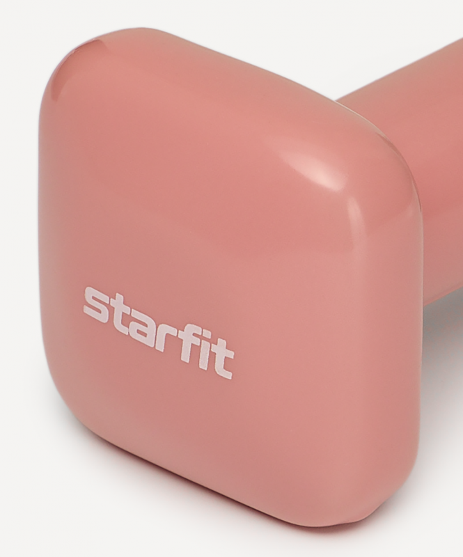 Гантель виниловая DB-106 1 кг, терракотовый, Starfit ЦБ-00004427