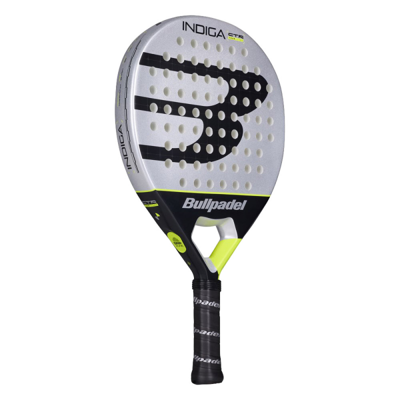 Ракетка для падела BULLPADEL Indiga Control 26, 494417, для начинающих, карбон, серо-черный