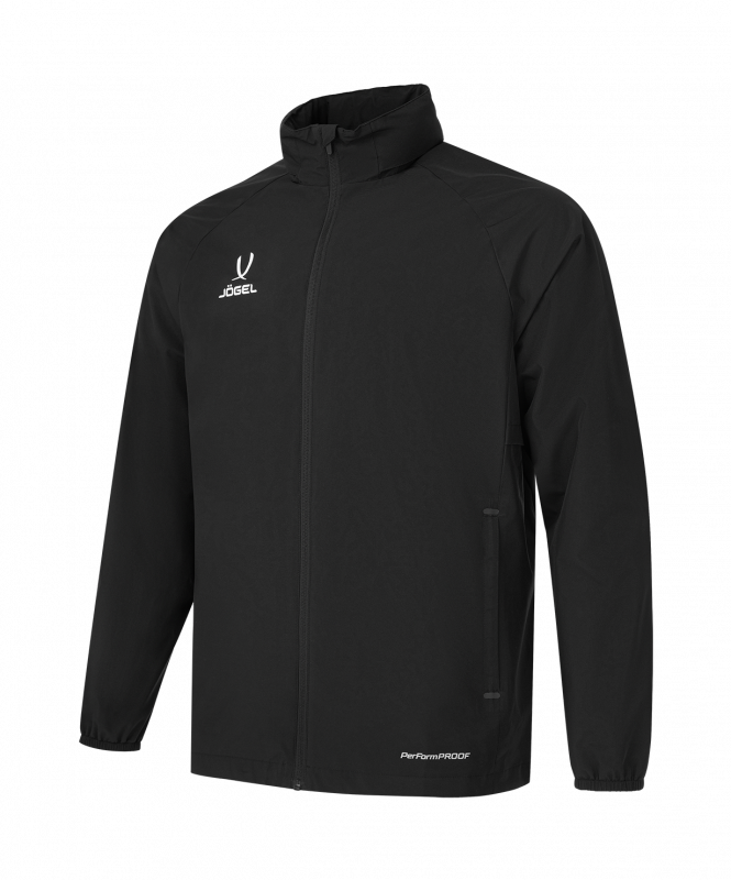 Куртка ветрозащитная JÖGEL PREMIER PerFormPROOF FZ Rain Jacket, черный, размер XXL ЦБ-00004943