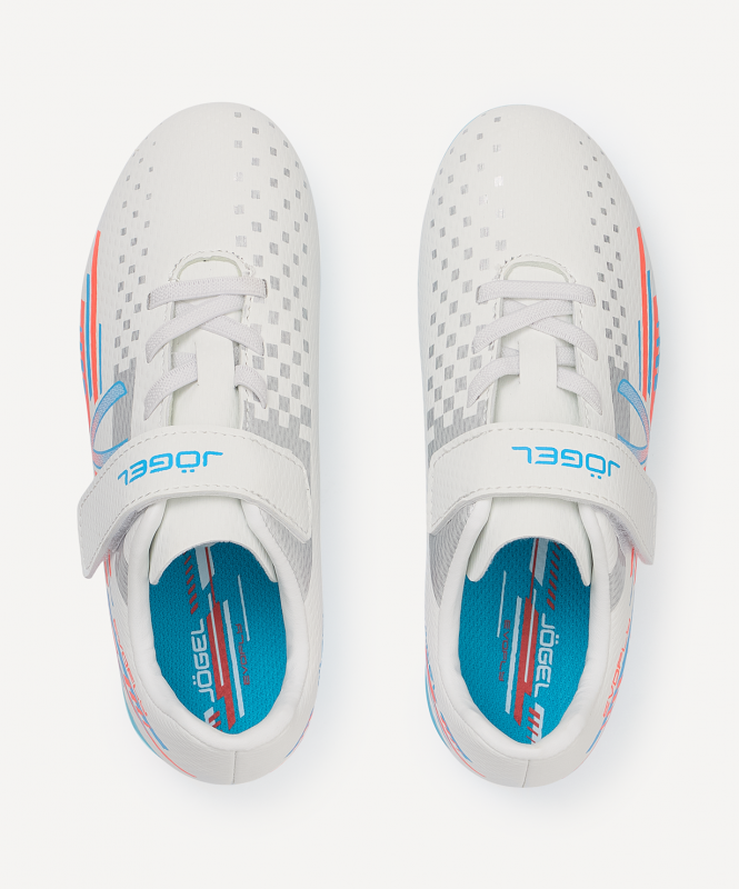 Бутсы футбольные JOGEL Evofly FG Talant White/blue, детский, размер 34 ЦБ-00004198