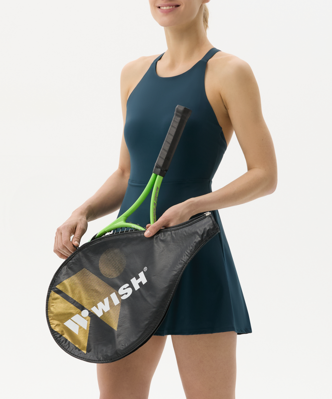 Ракетка для большого тенниса WISH AlumTec 2577 27", зеленый ЦБ-00008281