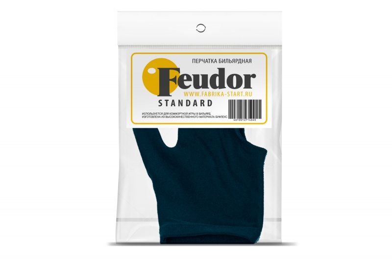 Перчатка-бильярдная Feudor Standard blue M/L