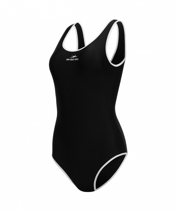 Купальник для плавания 25DEGREES Edge Black/White, полиамид, детский, размер 28 ЦБ-00005366