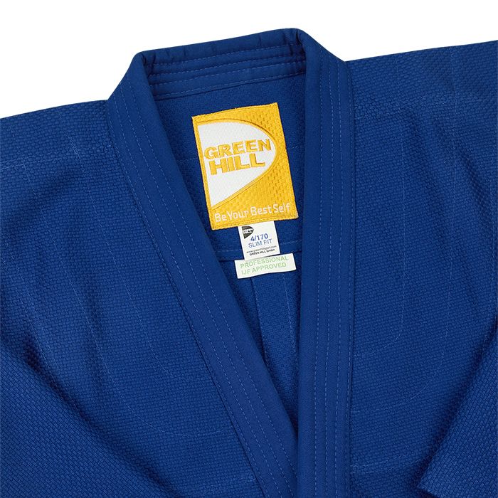 Кимоно дзюдо PROFESSIONAL GOLD IJF APPROVED синее Green Hill JSPT-10362 190 см
