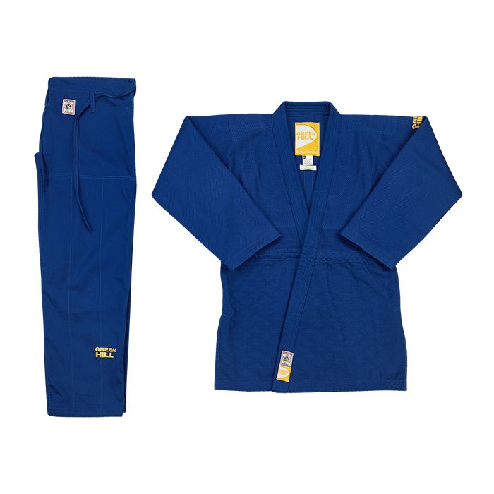 Кимоно дзюдо PROFESSIONAL GOLD IJF APPROVED синее Green Hill JSPT-10362 190 см