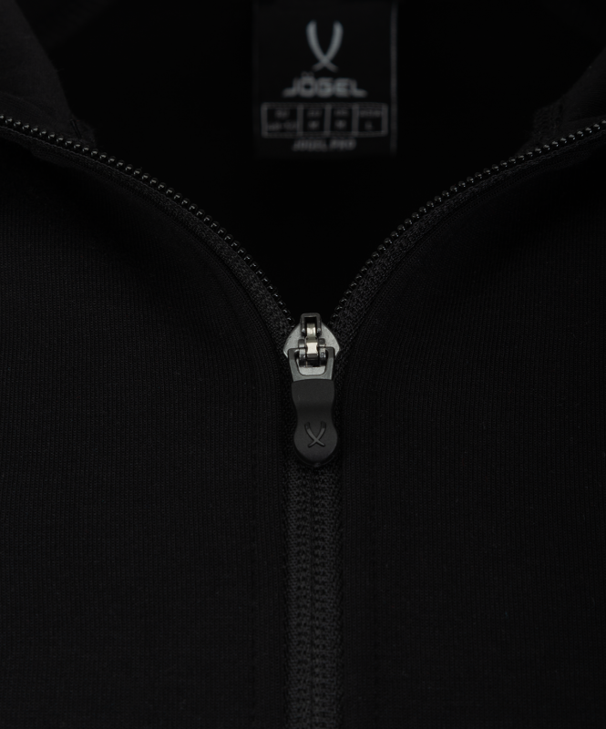 Худи на молнии ESSENTIAL Athlete Hooded FZ Jacket, черный, Jögel ЦБ-00003269