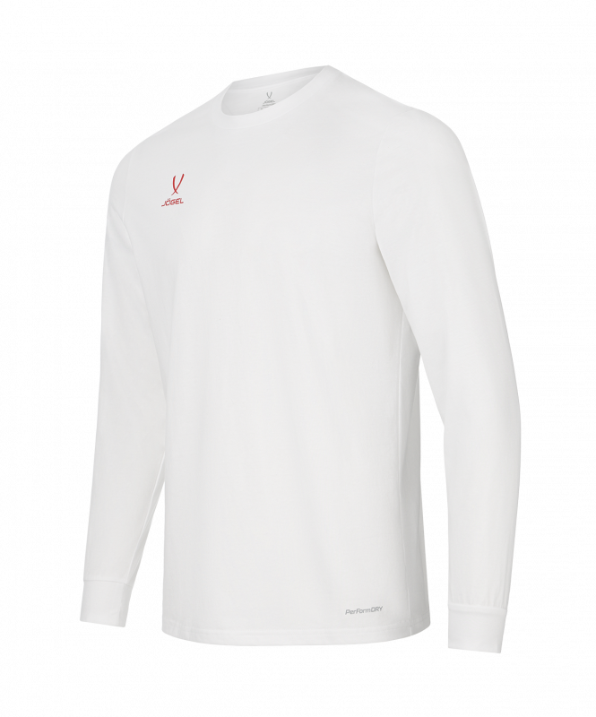 Футболка баскетбольная с длинным рукавом DIVISION PerFormDRY Pre-Match Longsleeve Jersey, белый, размер XLT, Jögel ЦБ-00004382