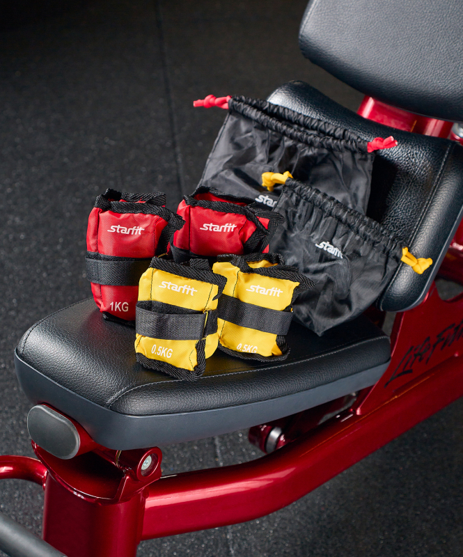 Утяжелители STARFIT WT-401, 1 кг, красный УТ-00010046