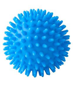 Мяч массажный GB-601 8 см, синий, BASEFIT