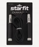 Скакалка RP-401, c силиконовыми ручками, 3 м, черный, Starfit ЦБ-00002558