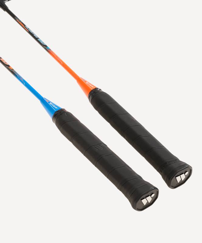 Набор для бадминтона WISH Alumtec 327, 2 ракетки, 2 волана, оранжевый/синий ЦБ-00008282