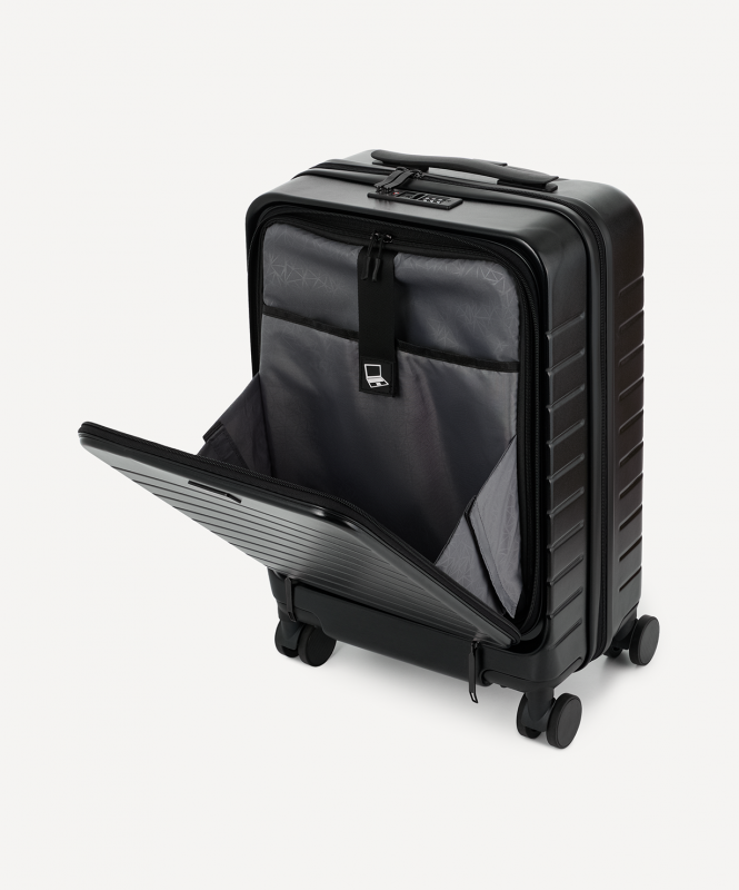 Чемодан для ручной клади JÖGEL ESSENTIAL Carry on Spinner, черный ЦБ-00004830