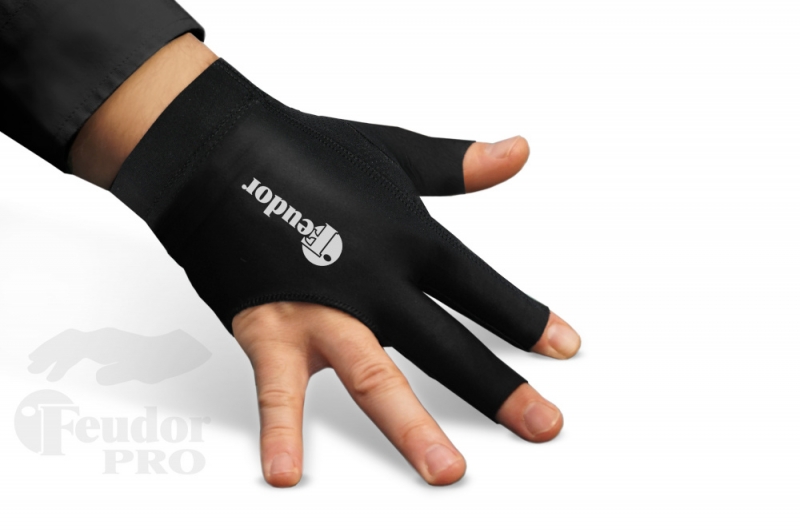 Перчатка-бильярдная Feudor Pro black Right XL