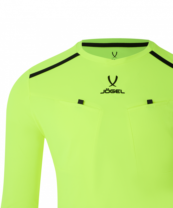 Футболка судейская с длинным рукавом DIVISION PerFormDRY Referee LS Tee, желтый неон, размер L, JÖGEL ЦБ-00004996