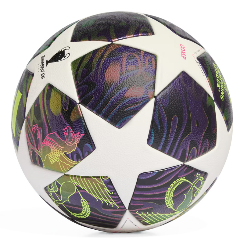Мяч футб. ADIDAS UCL Competition JX9096, размер 4, 32п, ПУ, термосшивка, бело-фиолетовый