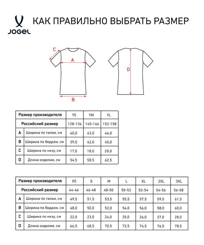 Футболка игровая JOGEL AMKAL PerFormDRY Jersey, черный/красный, размер XS ЦБ-00004457