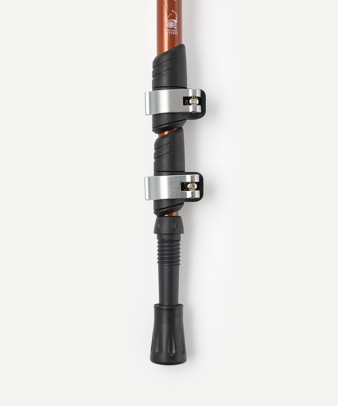 Треккинговые палки Hiking Mount, 65-135 см, 3-секционные, терракотовый, Berger ЦБ-00004476