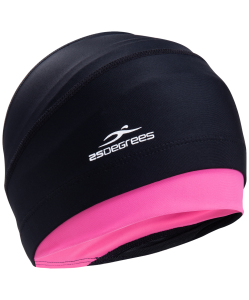 Шапочка для плавания Duplo Black/Pink, полиамид, двойной, 25Degrees