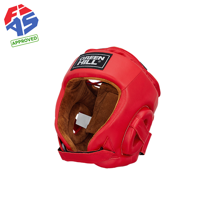 Шлем для самбо FIVE STAR FIAS Approved красный Green Hill HGF-4013fs S