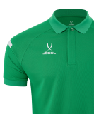 Поло CAMP 2 Poly Polo, зеленый/белый, размер XS, Jögel ЦБ-00004732
