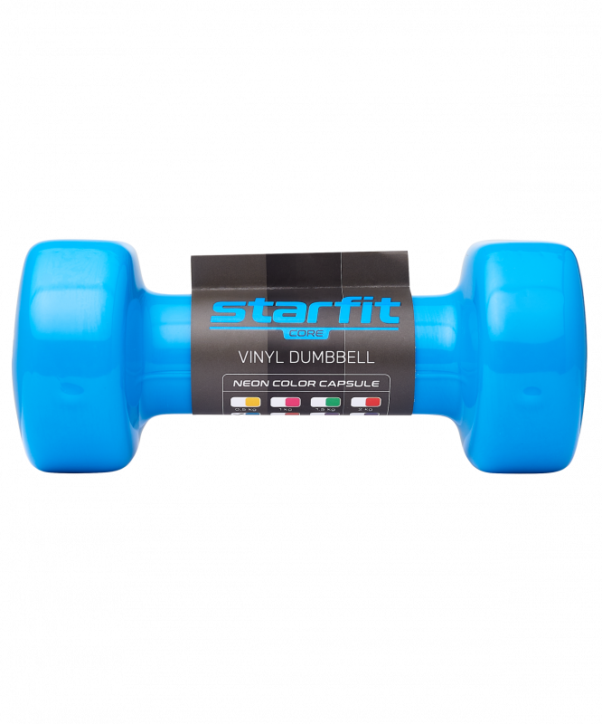 Гантель виниловая DB-101 2.5 кг, синий, Starfit УТ-00018824