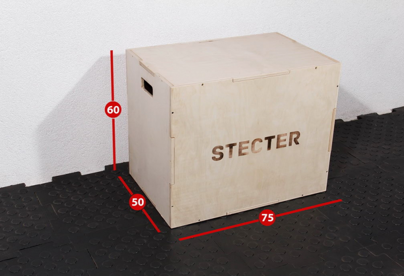 Тумба для запрыгивания 75-60-50 см (фанера) STECTER 2090