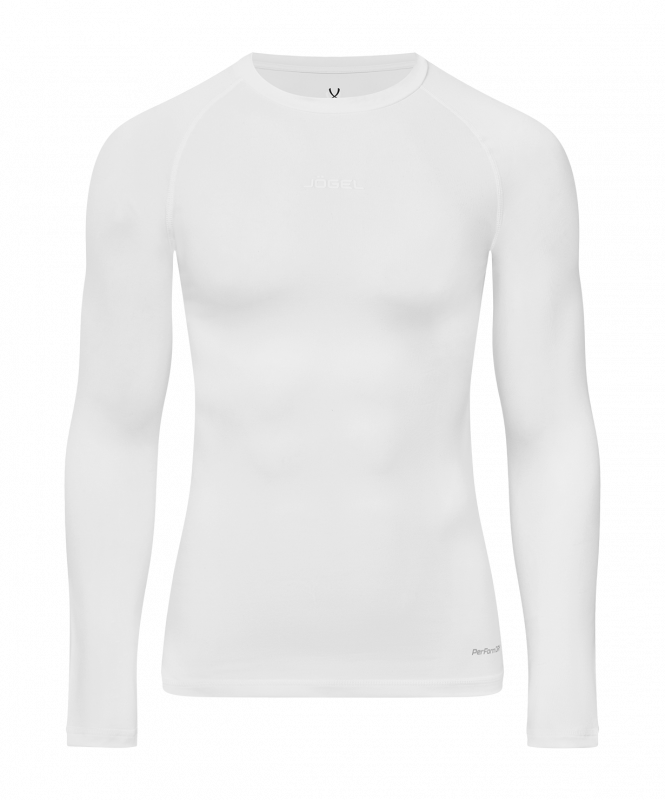 Футболка компрессионная с длинным рукавом PerFormDRY Baselayer LS Tee, белый, размер XXL, Jögel ЦБ-00004009