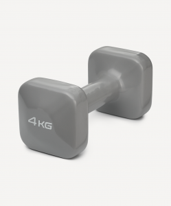 Гантель виниловая DB-106 4 кг, темно-серый, Starfit ЦБ-00004431