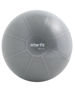Фитбол высокой плотности GB-110 антивзрыв, 1400 гр, серый, 75 см, Starfit