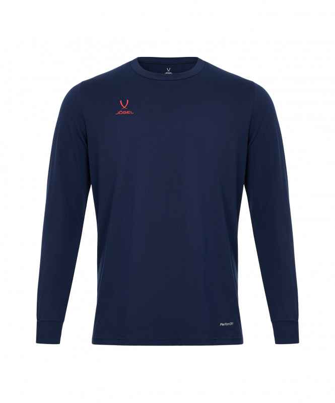 Футболка баскетбольная с длинным рукавом DIVISION PerFormDRY Pre-Match Longsleeve Jersey, темно-синий, размер M, Jögel ЦБ-00004254