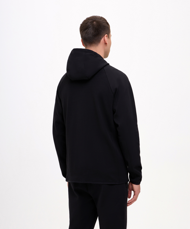 Худи на молнии ESSENTIAL Athlete Hooded FZ Jacket, черный, Jögel ЦБ-00003269