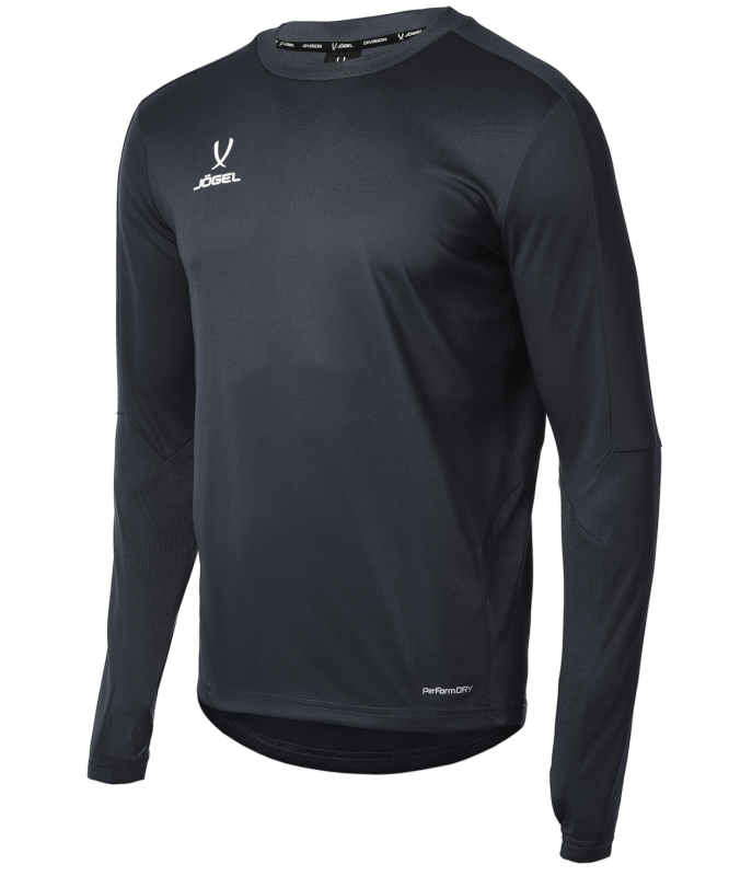 Джемпер тренировочный DIVISION PerFormDRY Pro Training Top, черный, детский, размер YM, Jögel УТ-00020936