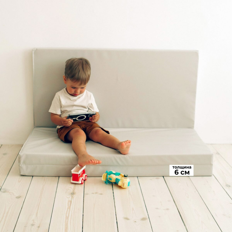 Мат (мягкий щит) Romana 1000*1500*60, в 3 сложения (желтый)